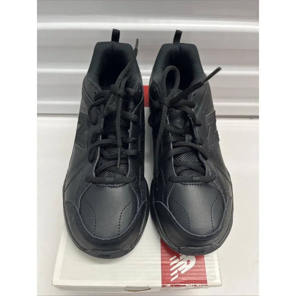 New Balance Triple Black 624 Lace Up Big Kid Uniform Sneakers Shoes SZ 2.5 X W